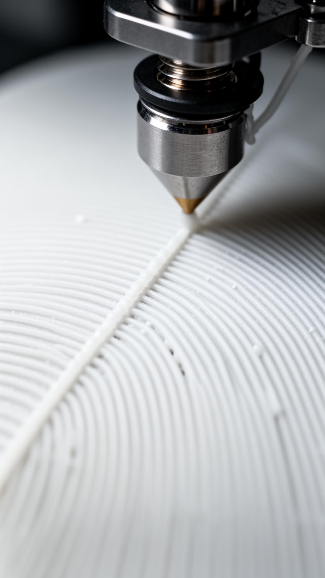 Close-up of the printing process